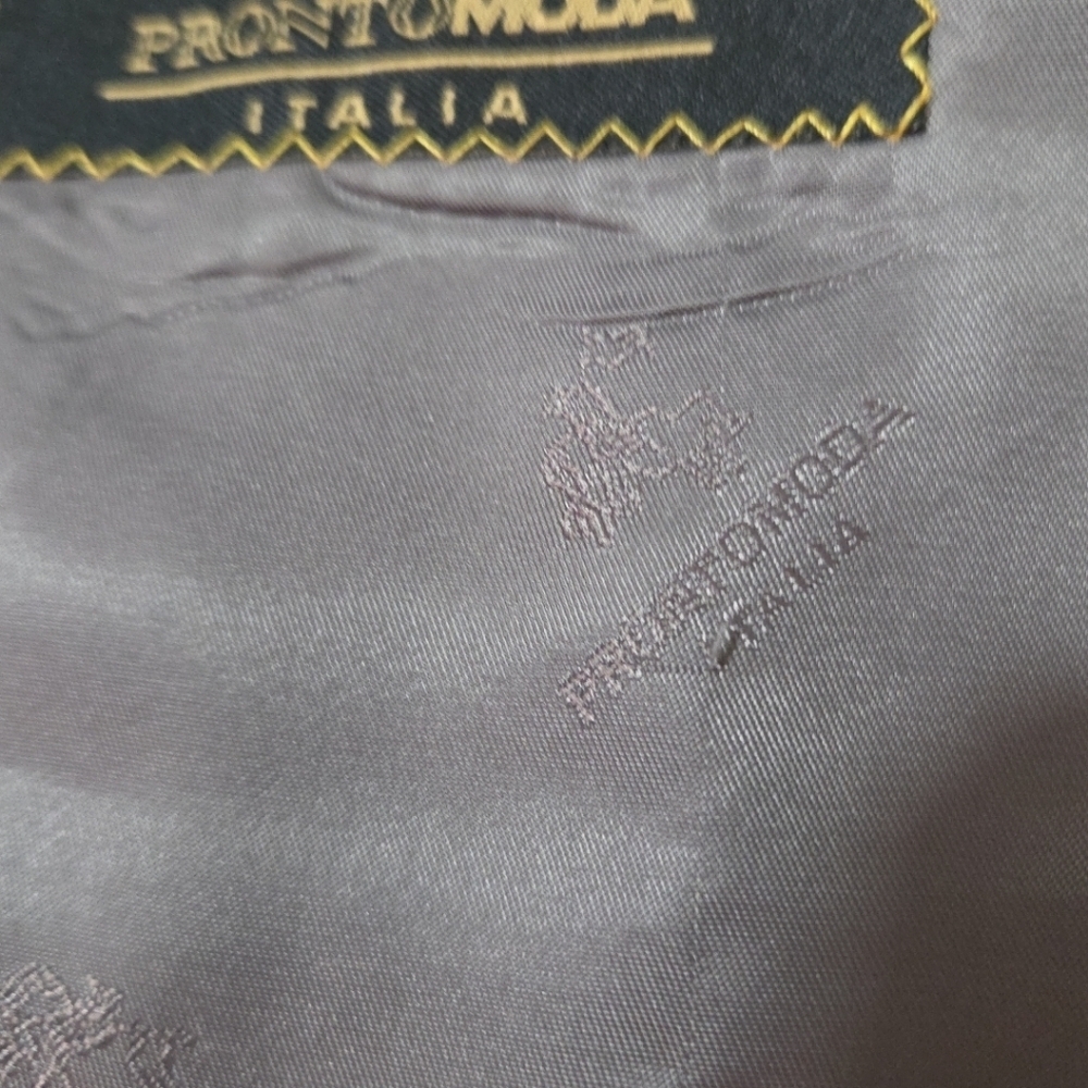 ProntoModa Italia Lana Lux Silk Wool, Cashmere Jacket Blazer Suit Coat Mens 46R - Picture 14 of 16